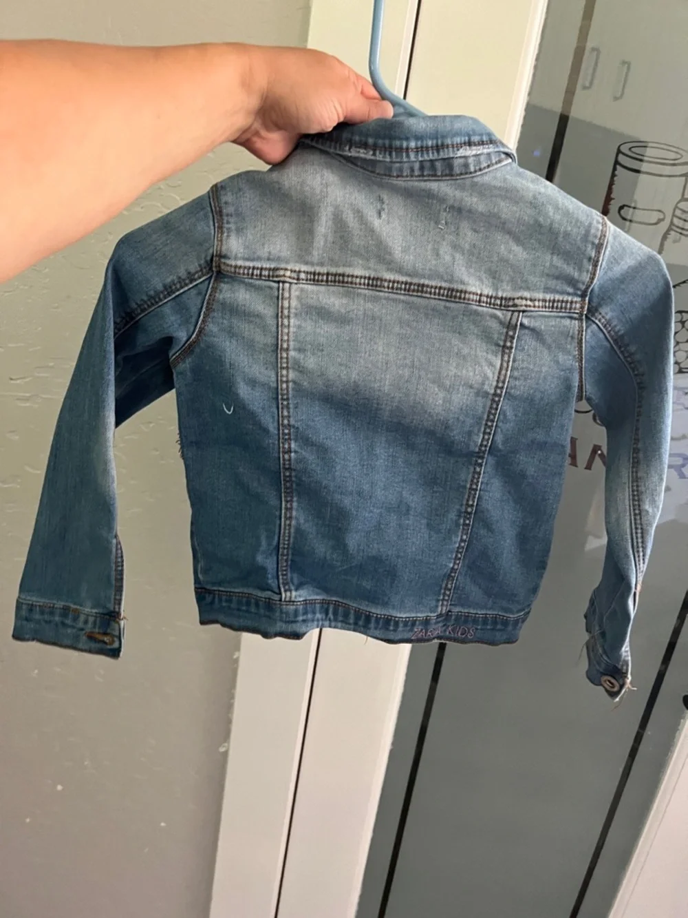 Zara Light Blue Kids Denim Jacket - Button Front
